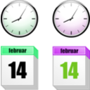 download Clock Calendar clipart image with 90 hue color