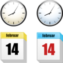 download Clock Calendar clipart image with 0 hue color