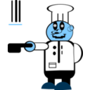 download A Cook clipart image with 180 hue color
