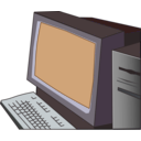 download Green Computer clipart image with 180 hue color