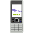 download Cellphone3 clipart image with 225 hue color