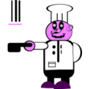download A Cook clipart image with 270 hue color