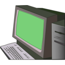 download Green Computer clipart image with 270 hue color
