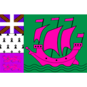 download France St Pierre And Miquelon clipart image with 270 hue color