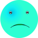 download Smiley Sad clipart image with 135 hue color