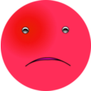 download Smiley Sad clipart image with 315 hue color
