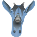 download Goat Head clipart image with 180 hue color