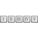 download Roman Numerals clipart image with 135 hue color