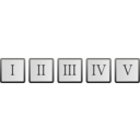 download Roman Numerals clipart image with 0 hue color