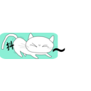 download Whitecat clipart image with 90 hue color
