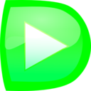 download Player Play clipart image with 90 hue color