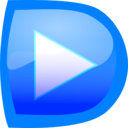 download Player Play clipart image with 180 hue color