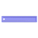 Blue Metric Ruler