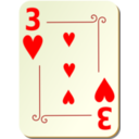 Ornamental Deck 3 Of Hearts