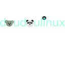 download Doudoulinux Logo Operating System Fun And Accessible For Kids From 2 To 12 Years Old clipart image with 135 hue color