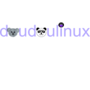 download Doudoulinux Logo Operating System Fun And Accessible For Kids From 2 To 12 Years Old clipart image with 225 hue color