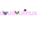 download Doudoulinux Logo Operating System Fun And Accessible For Kids From 2 To 12 Years Old clipart image with 270 hue color