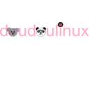download Doudoulinux Logo Operating System Fun And Accessible For Kids From 2 To 12 Years Old clipart image with 315 hue color