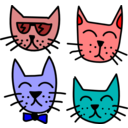 download Graffiti Cats By Rones clipart image with 0 hue color