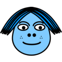 download Egghead 003 clipart image with 180 hue color