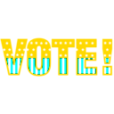 download Vote 01 clipart image with 180 hue color