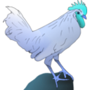 download Chicken clipart image with 180 hue color