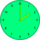 download Clock clipart image with 90 hue color