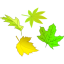 download Leafs clipart image with 45 hue color