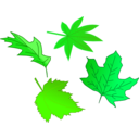 download Leafs clipart image with 90 hue color