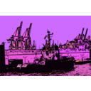 download Illustration Hamburger Hafen clipart image with 45 hue color