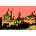 download Illustration Hamburger Hafen clipart image with 135 hue color