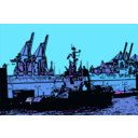 download Illustration Hamburger Hafen clipart image with 315 hue color