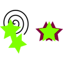download Stars Red And Blue clipart image with 90 hue color