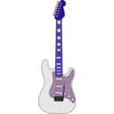 download Fender Stratocaster clipart image with 225 hue color