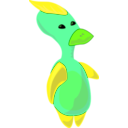download Alien Duck clipart image with 45 hue color