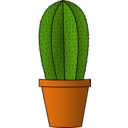 download Cactus clipart image with 0 hue color