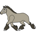 download Horse clipart image with 45 hue color