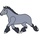 download Horse clipart image with 225 hue color