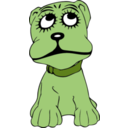 download Cartoon Dog clipart image with 45 hue color