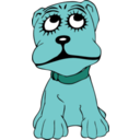 download Cartoon Dog clipart image with 135 hue color