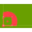 download Baseball Diamond clipart image with 315 hue color