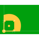 download Baseball Diamond clipart image with 0 hue color