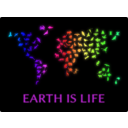download Earth Is Life clipart image with 180 hue color
