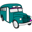 download Bus clipart image with 180 hue color