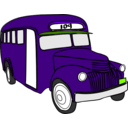 download Bus clipart image with 270 hue color