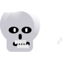 download Onepole Skull clipart image with 225 hue color