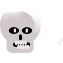 download Onepole Skull clipart image with 315 hue color
