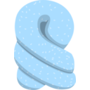 download Pretzel clipart image with 180 hue color