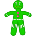 download Gingerbread Man clipart image with 90 hue color