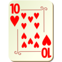 Ornamental Deck 10 Of Hearts